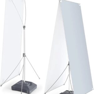 double sided banner white
